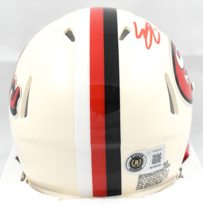 Eddie Pineiro Signed San Francisco 49ers Retro Speed Mini Helmet