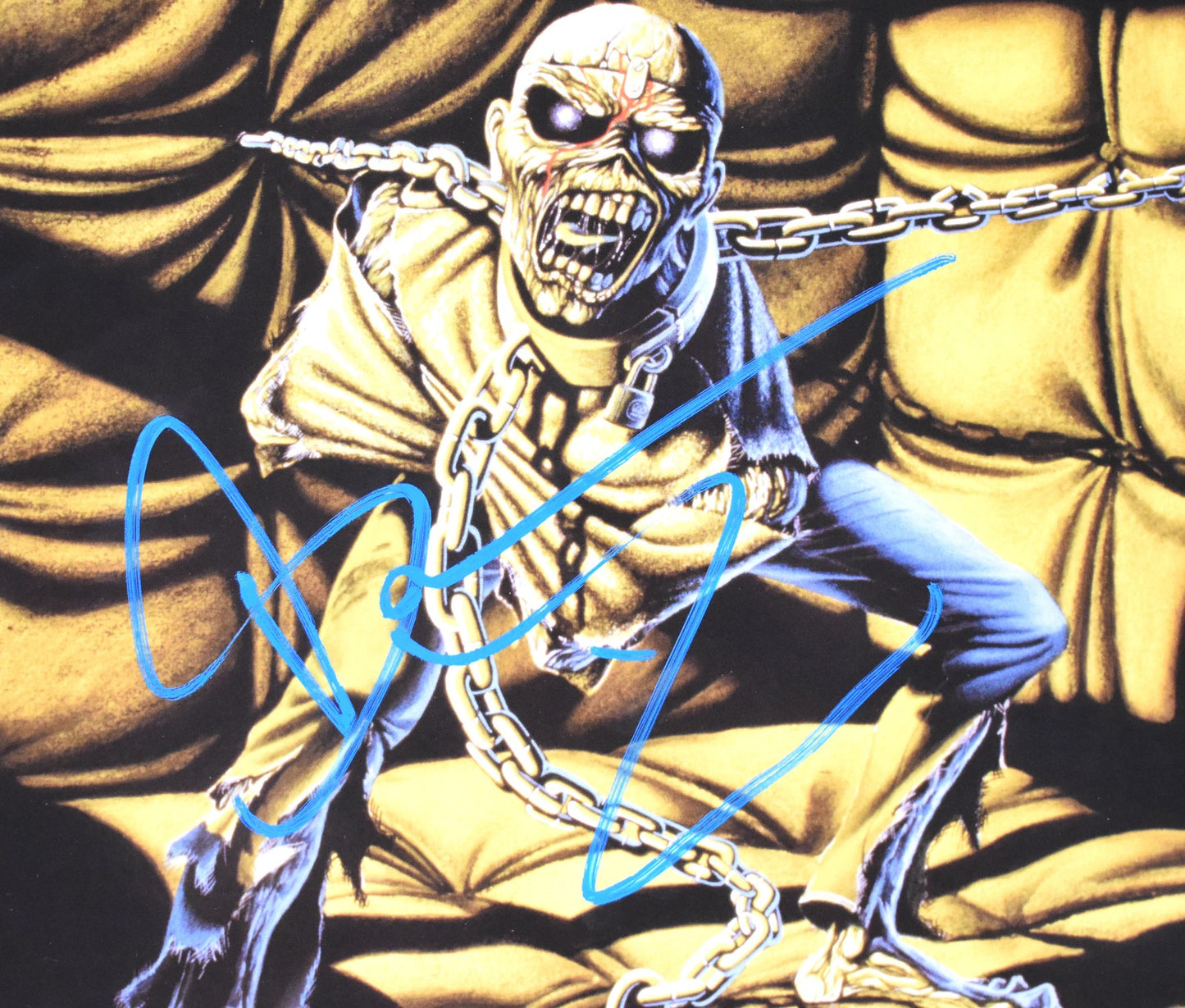 Bruce Dickinson Signed Iron Maiden Piece of Mind Vinyl Record