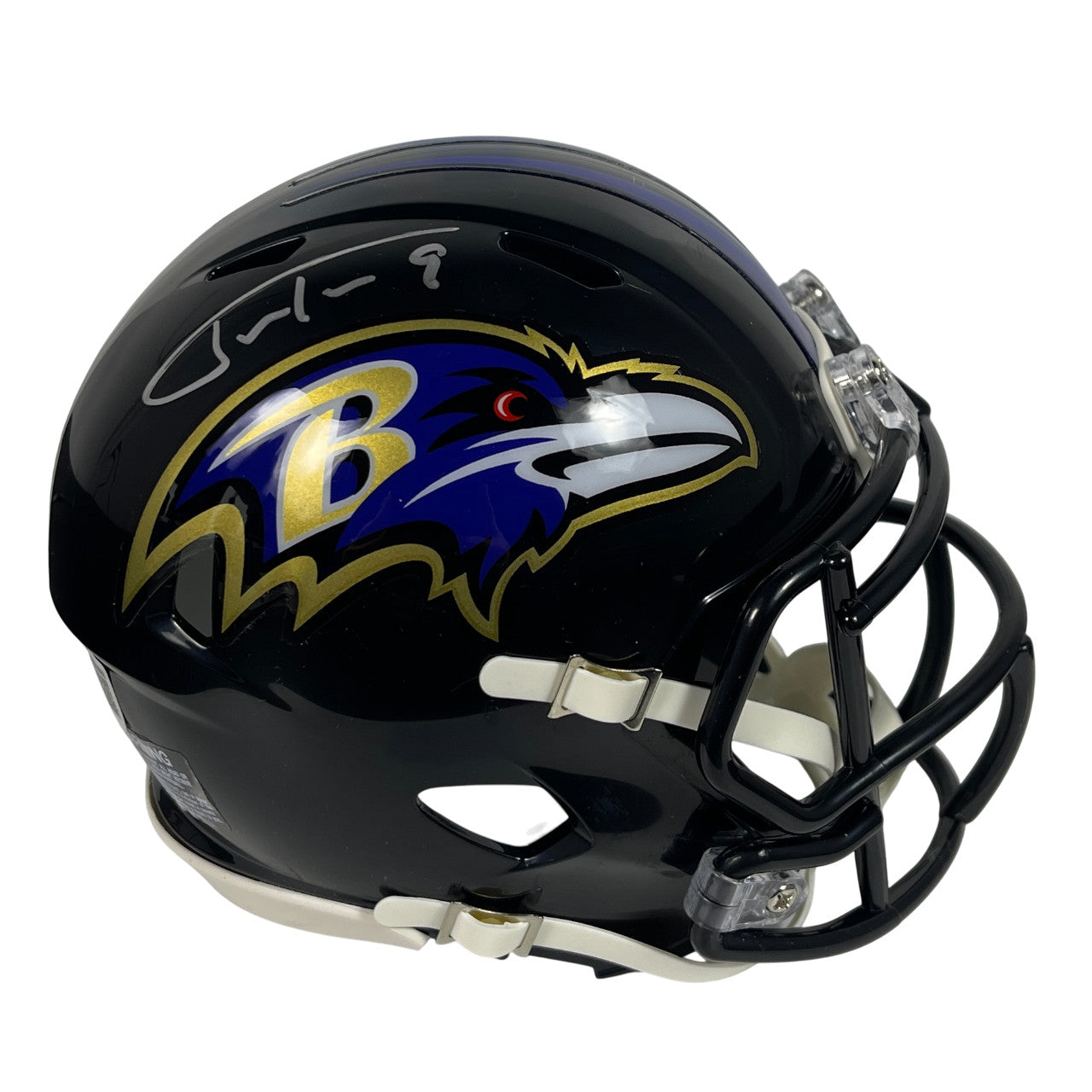 Justin Tucker Signed Baltimore Ravens Speed Mini Helmet (Beckett COA)