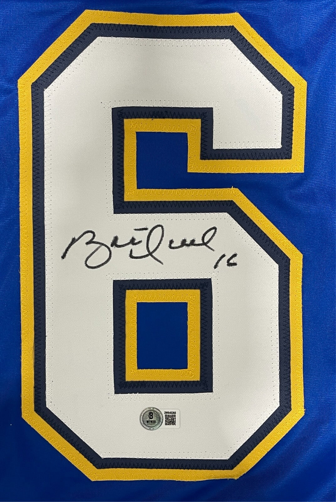 Brett Hull Signed St. Louis Blues Custom Hockey Jersey (Beckett BAS COA)