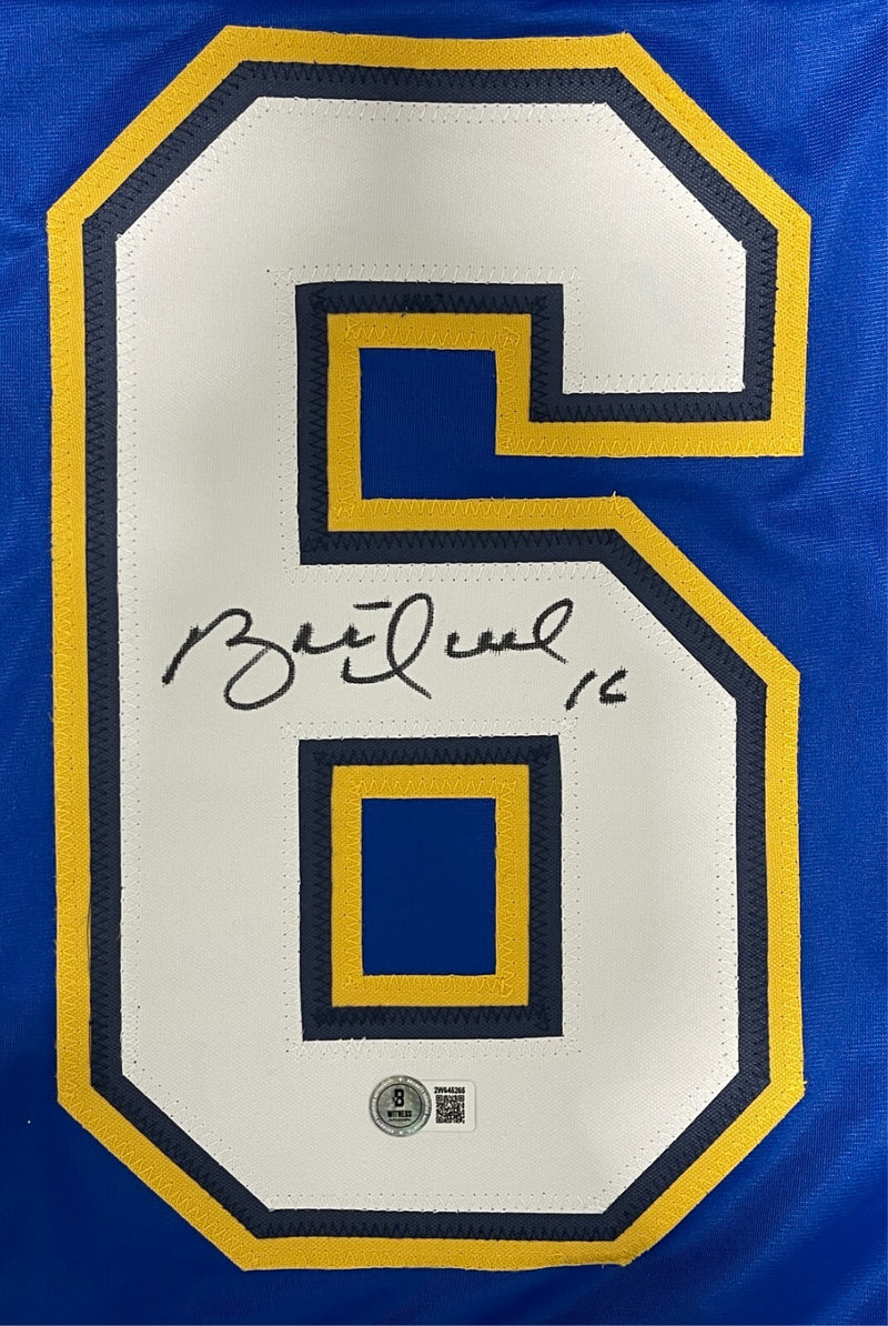Brett Hull Signed St. Louis Blues Custom Hockey Jersey (Beckett BAS COA)