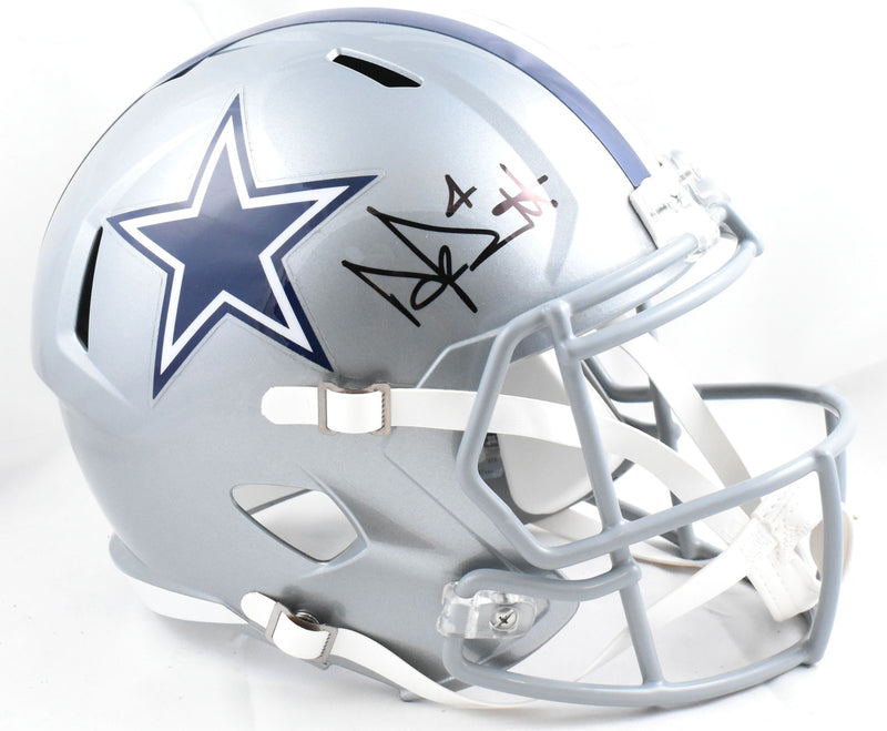 Dak Prescott Autographed Dallas Cowboys Full Size Speed Helmet