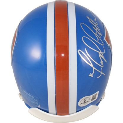 Floyd Little Signed Denver Broncos Throwback Mini Helmet (HOF Inscription)