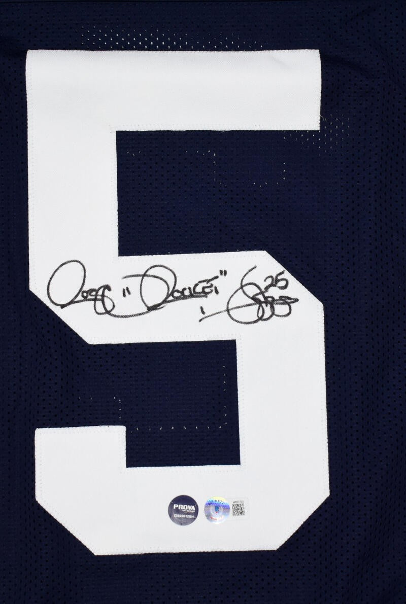Raghib "Rocket" Ismail Signed Blue Custom Football Jersey