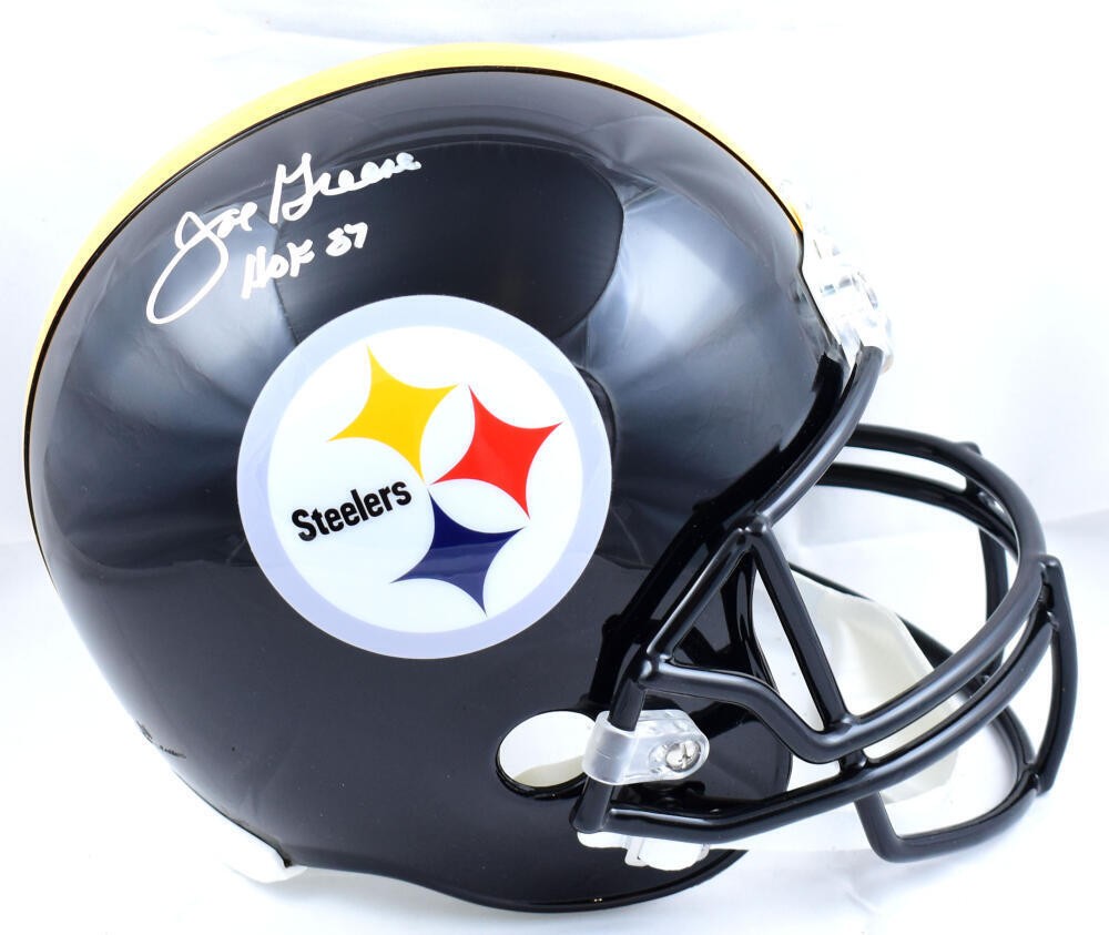 Joe Greene Signed Pittsburgh Steelers Full Size Helmet (HOF)