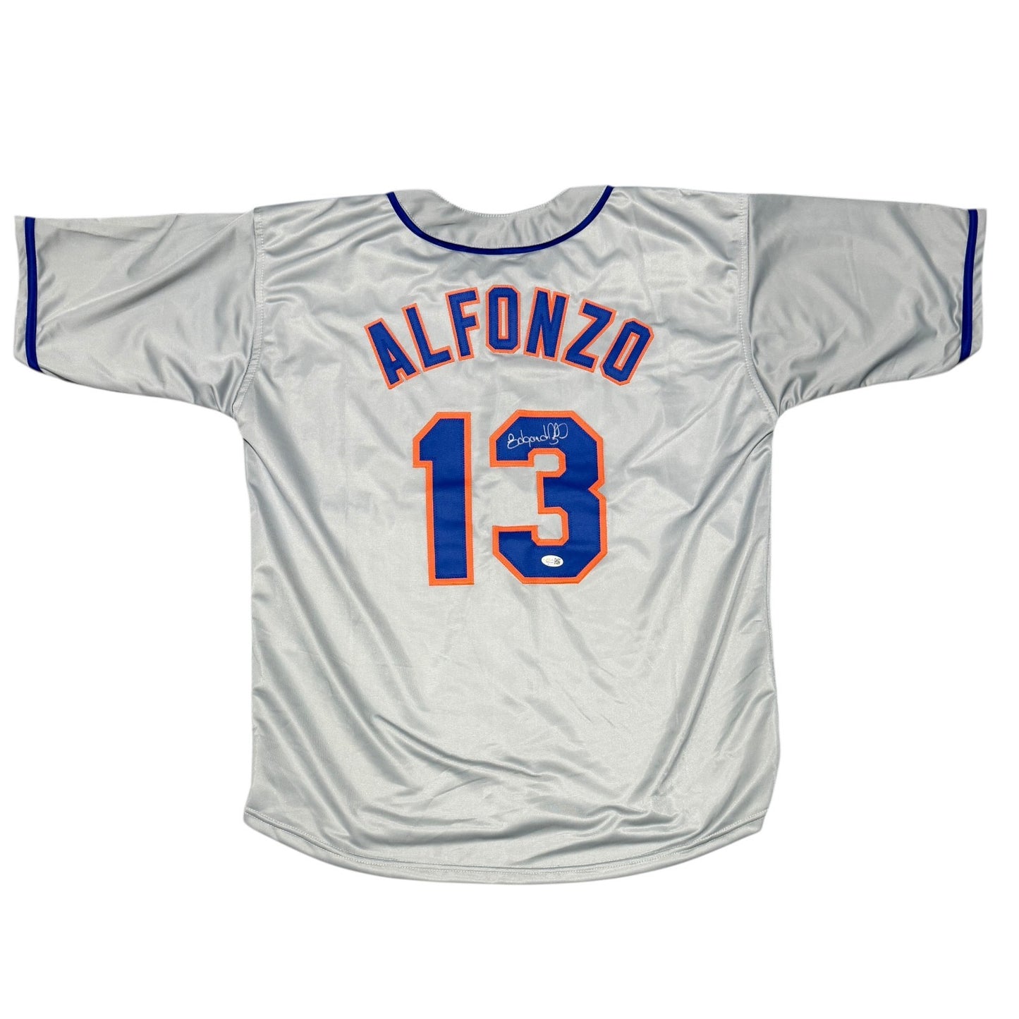 Edgardo Alfonzo Signed New York Mets Custom Grey Jersey (JSA COA)