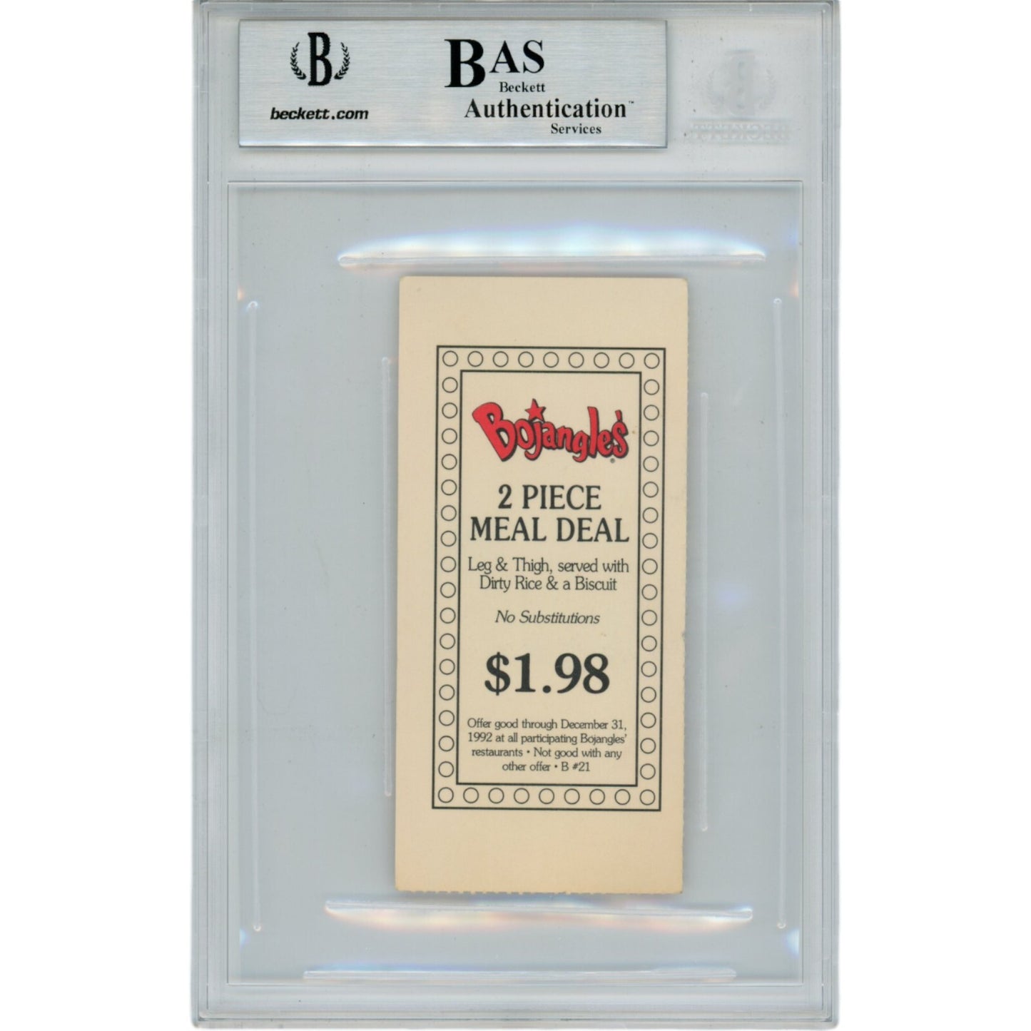 Terrell Davis Autographed Georgia Bulldogs 09/05/92 Ticket Stub BAS Slab