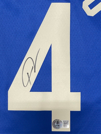 Giannis Antetokounmpo Signed Bucks Nike City Edition Jersey Beckett Witness