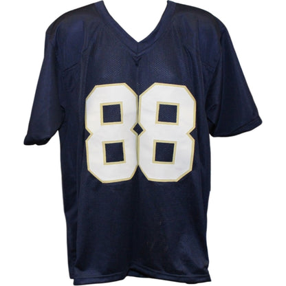 Lou Holtz Signed Blue Custom College Style Jersey