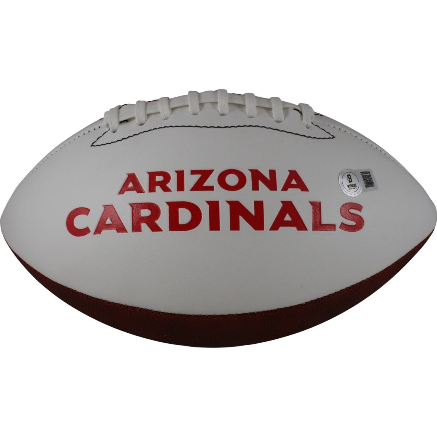 Kurt Warner Autographed Arizona Cardinals Logo Football (HOF Inscription)