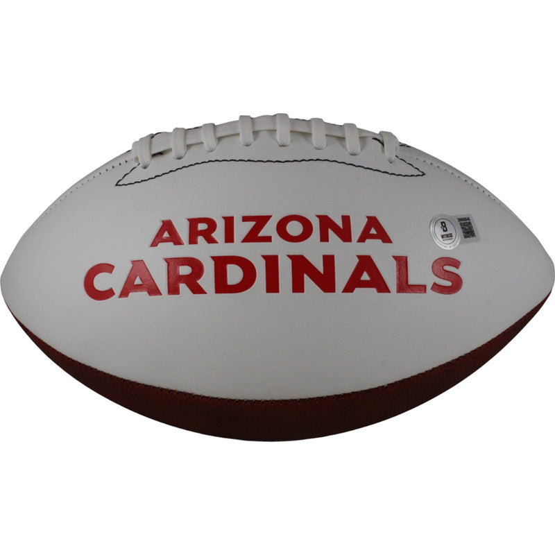 Kurt Warner Autographed Arizona Cardinals Logo Football (HOF Inscription)