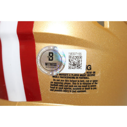 Patrick Willis Signed San Francisco 49ers Mini Helmet with "HOF" Inscription