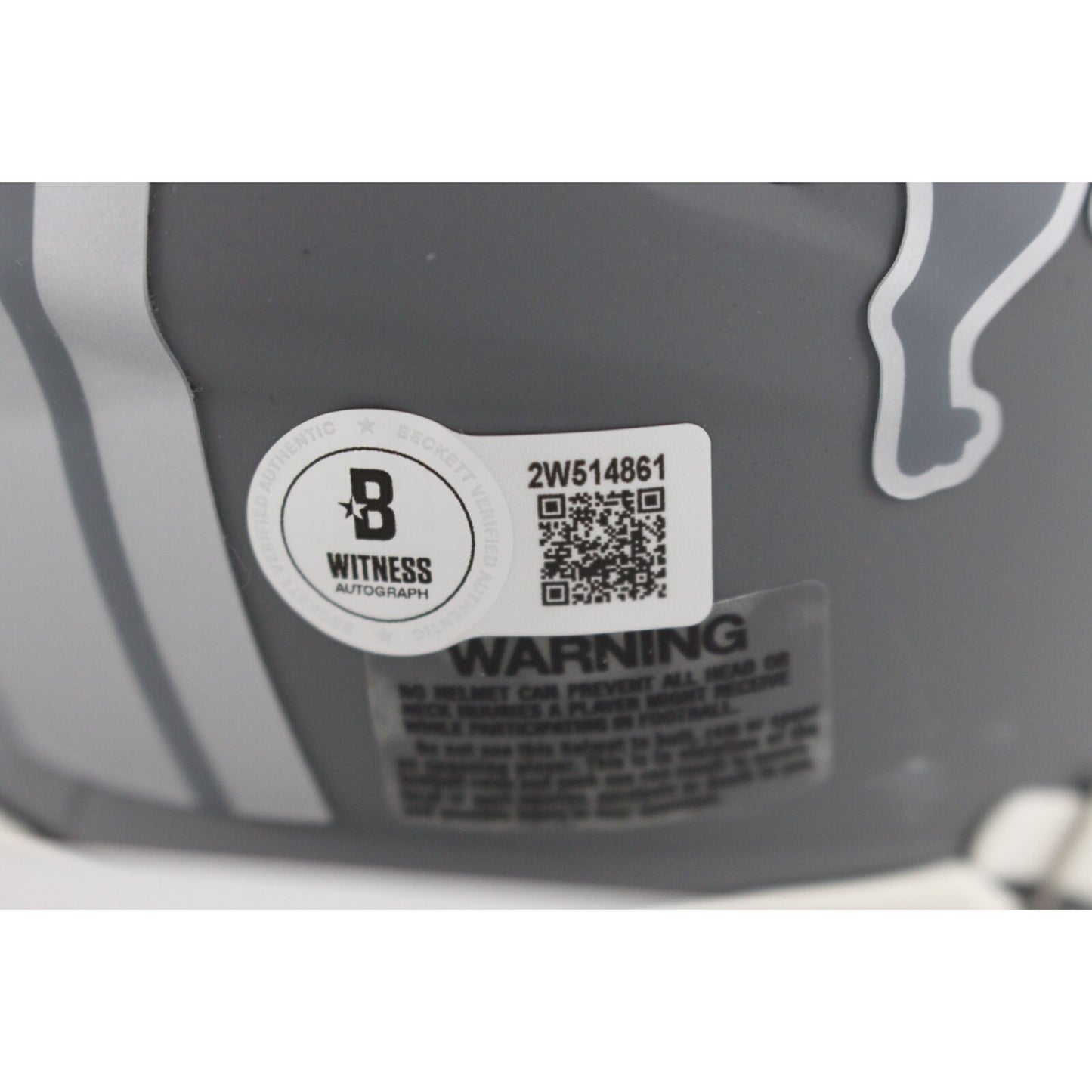 Aidan Hutchinson Detroit Lions Autographed Slate Speed Mini Helmet