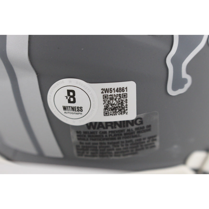 Aidan Hutchinson Detroit Lions Autographed Slate Speed Mini Helmet