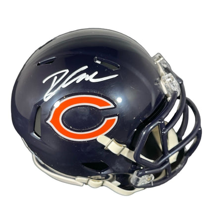 D'Andre Swift Chicago Bears Autographed Mini Helmet