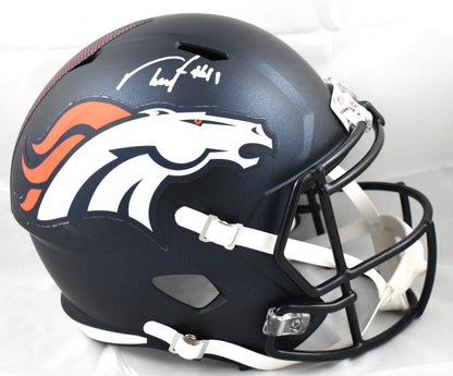 Troy Franklin Autographed Denver Broncos Full Size Speed Helmet