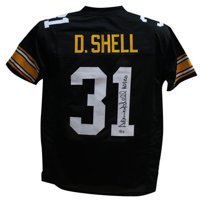 Donnie Shell Autographed Pittsburgh Steelers Custom Jersey (HOF)