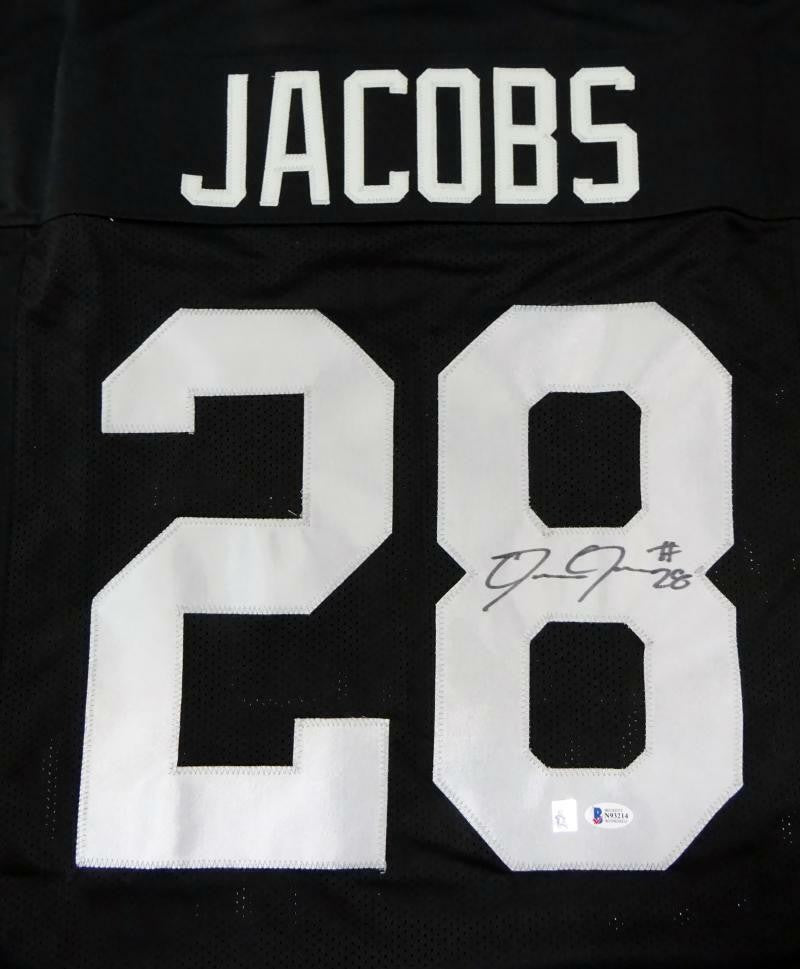 Josh Jacobs Autographed Black Custom Football Jersey