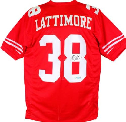 Marcus Lattimore Autographed Red Custom Football Jersey