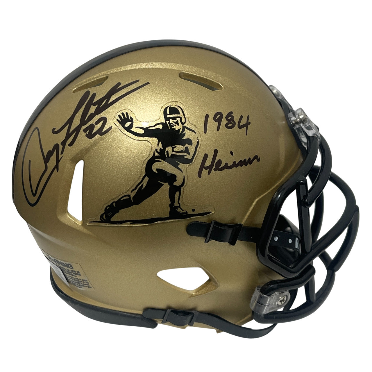 Doug Flutie Signed 1984 Heisman Mini Helmet (Beckett Witnessed)