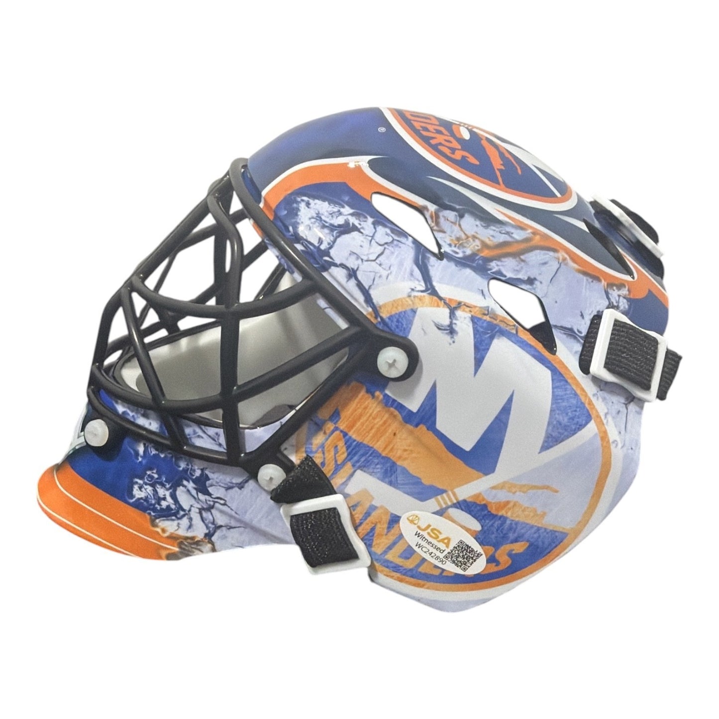 Billy Smith Signed New York Islanders Mini Goalie Mask - 4x Cup