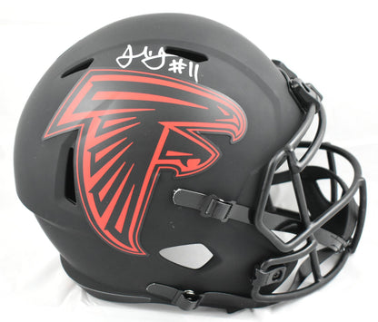 Julio Jones Signed Atlanta Falcons Full Size Eclipse Speed Helmet