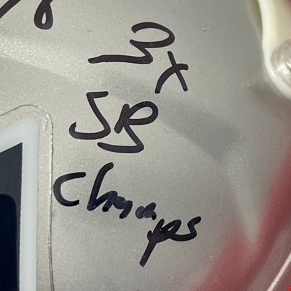 Matthew Slater Signed New England Patriots Speed Mini Helmet 3x SB Champs