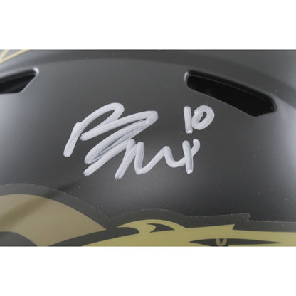 Bo Nix Autographed Denver Broncos 2025 Salute to Service Authentic Helmet