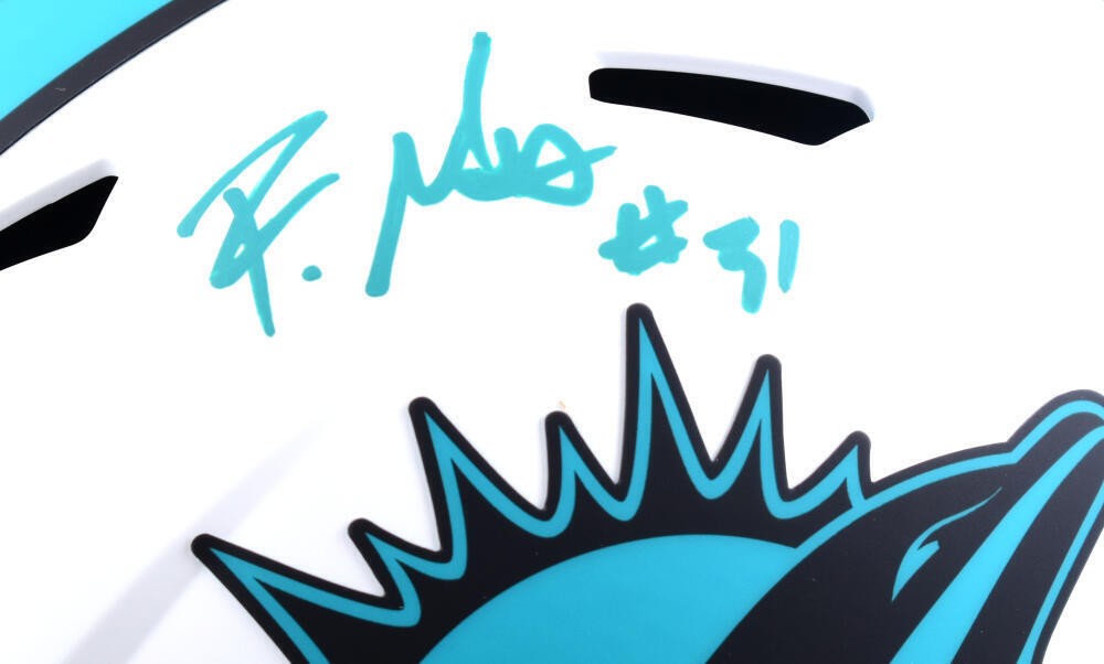 Raheem Mostert Signed Miami Dolphins Full Size Lunar Speed Helmet