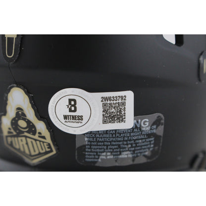 Mike Alstott Signed Purdue Boilermakers Vintage Pete Mini Helmet