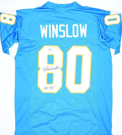 Kellen Winslow Signed San Diego Chargers Style Light Blue Custom Jersey