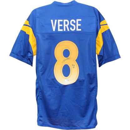Jared Verse Signed Blue Pro Style Custom Jersey (Beckett COA)