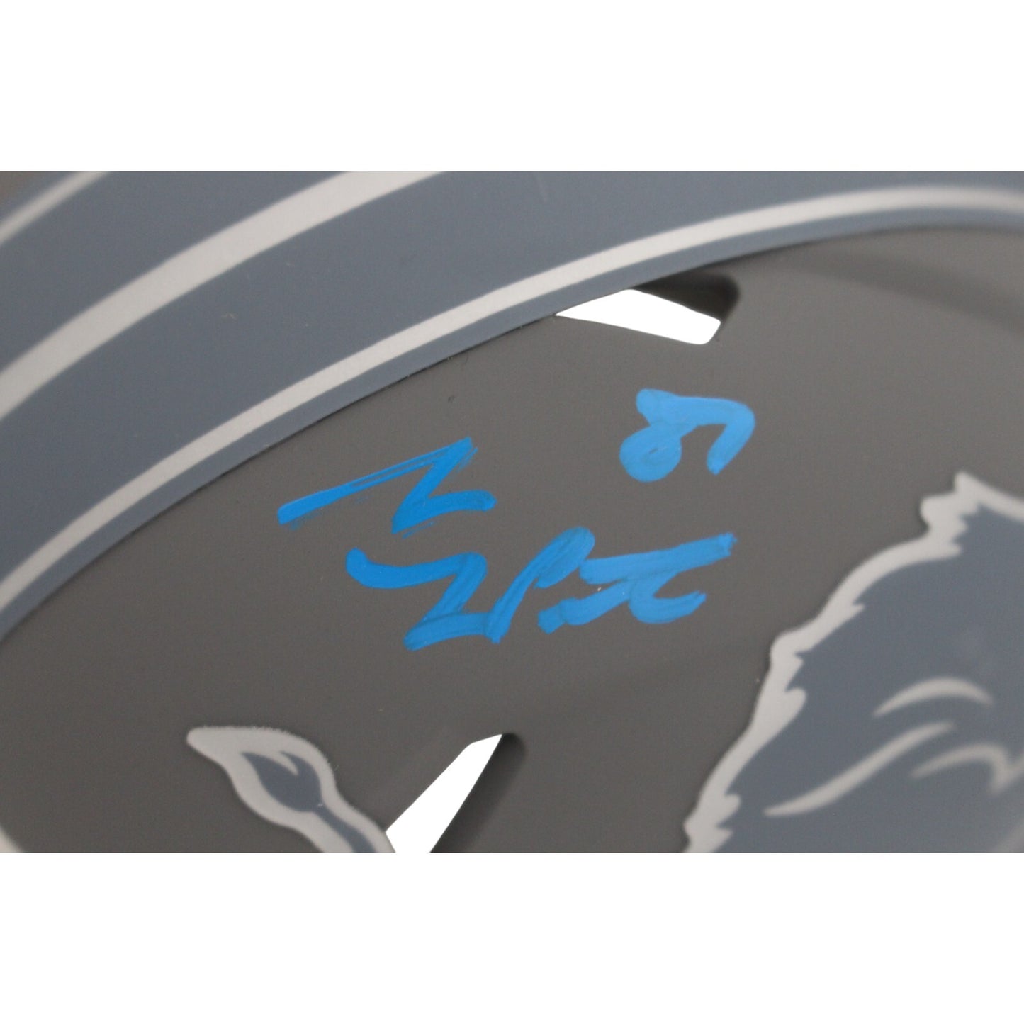 Sam LaPorta Detroit Lions Signed Slate Mini Helmet