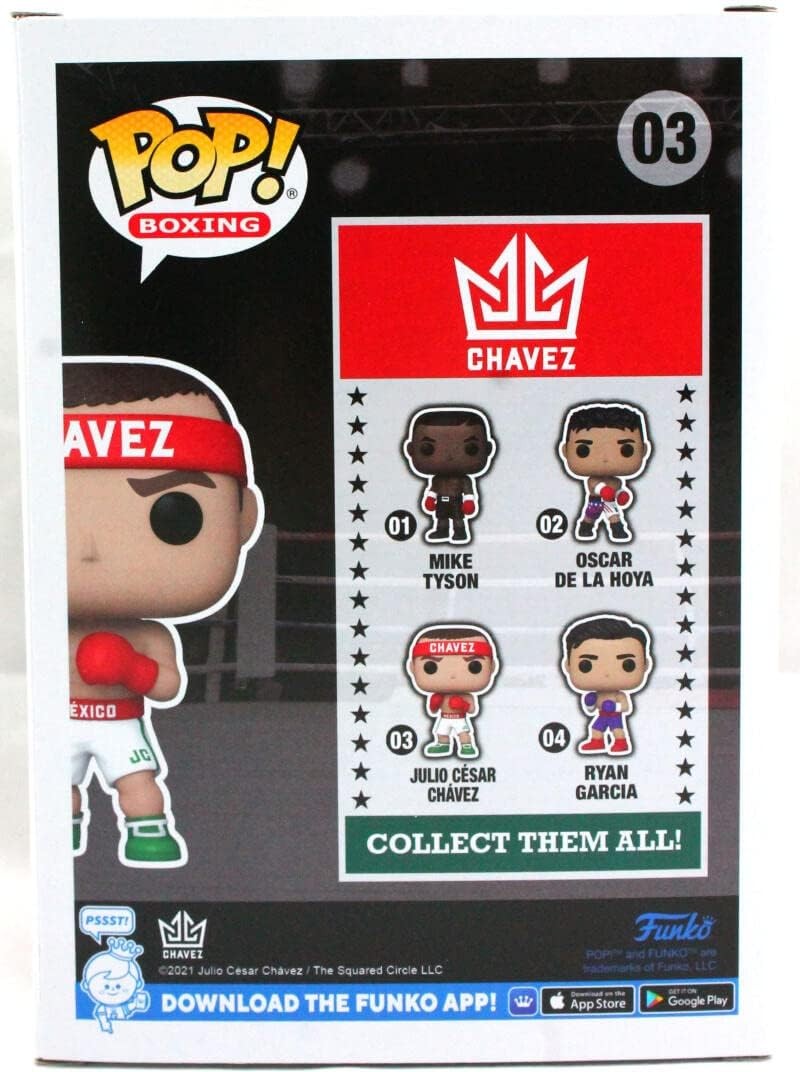 Julio Cesar Chavez Signed Funko Pop Figurine #03