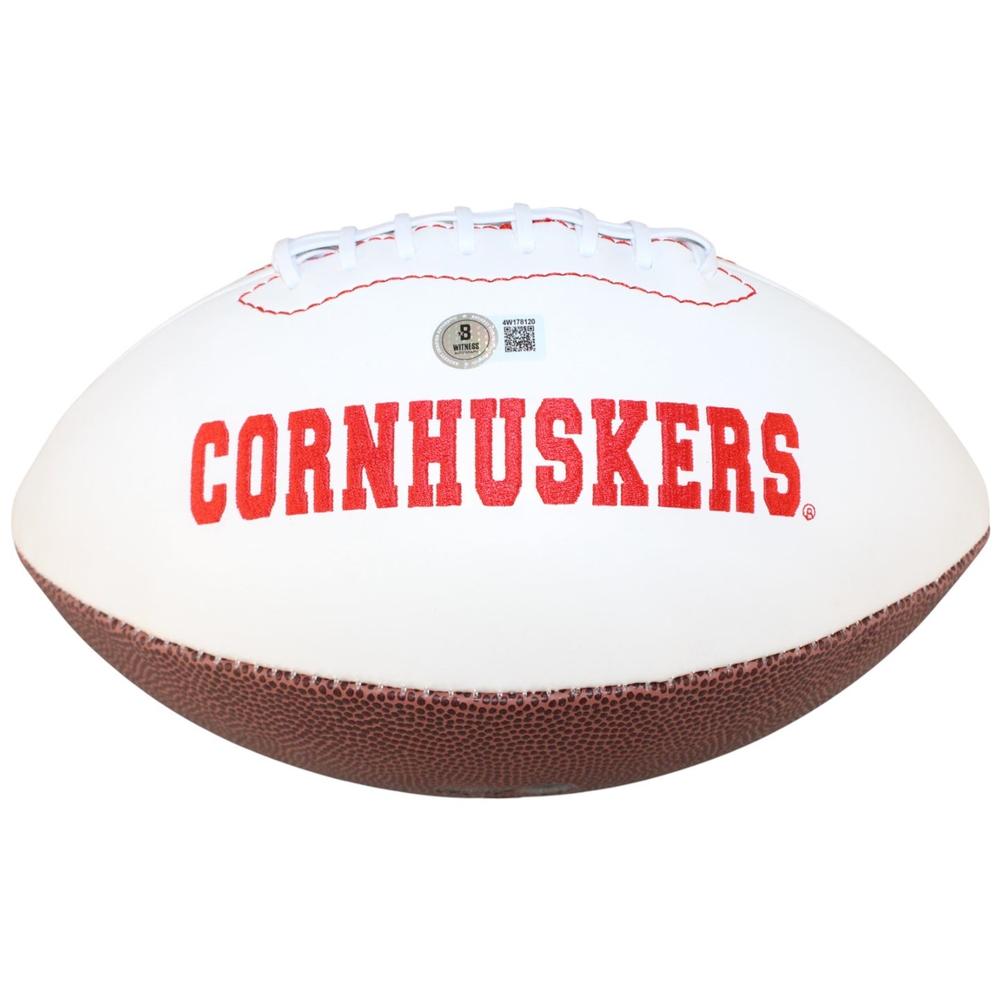 Ndamukong Suh Autographed Nebraska Cornhuskers Logo Football