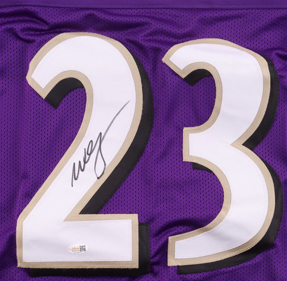 Willis McGahee Signed Baltimore Ravens Purple Custom Jersey
