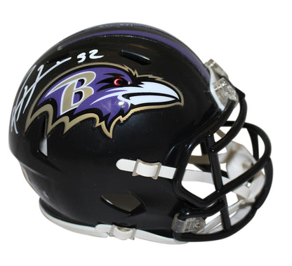 Ray Lewis Baltimore Ravens Autographed Speed Mini Helmet