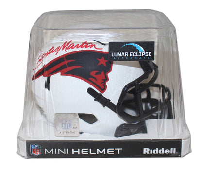 Curtis Martin New England Patriots Lunar Mini Helmet Autographed