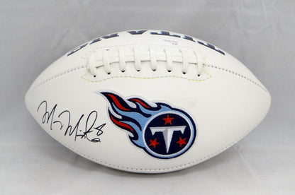 Marcus Mariota Signed Tennessee Titans Logo Football
