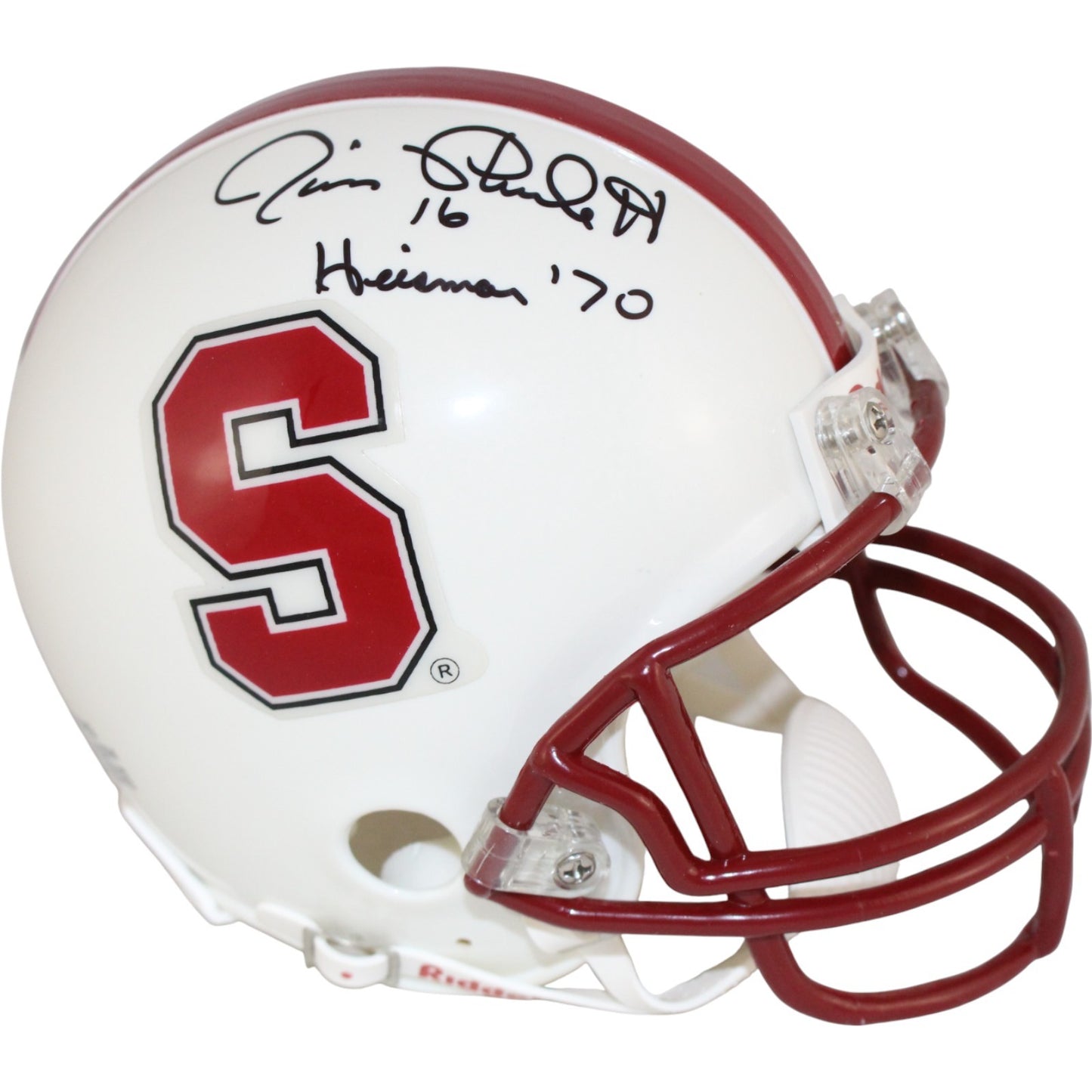 Jim Plunkett Autographed Stanford Cardinal Mini Helmet (Heisman '70)