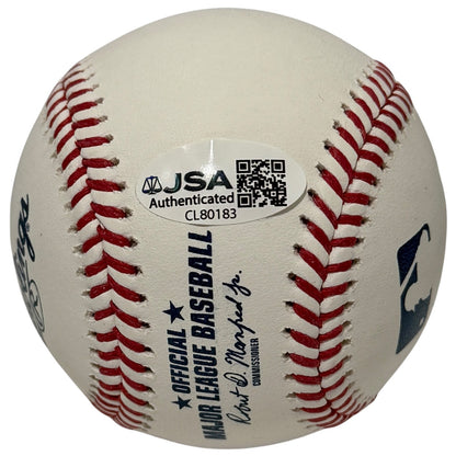 Lou Piniella Signed ROMLB Baseball with 4 Stat Inscriptions JSA