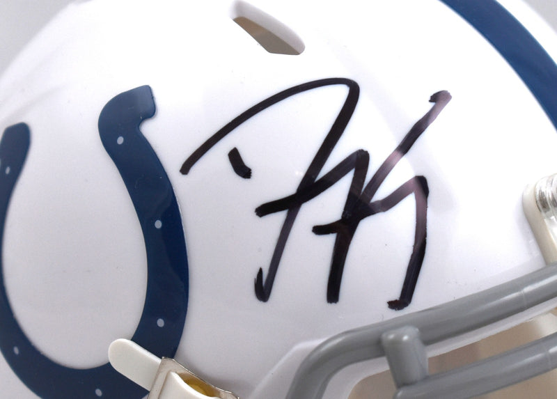Dwight Freeney Signed Indianapolis Colts Black Speed Mini Helmet