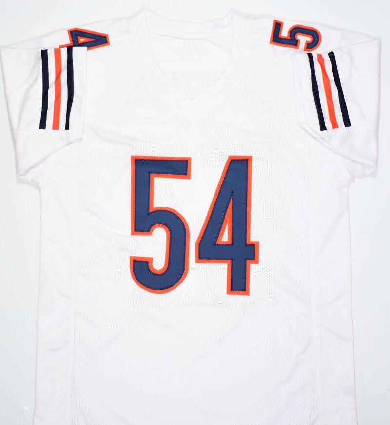 Brian Urlacher Signed Chicago Bears Custom White Jersey - HOF 2018