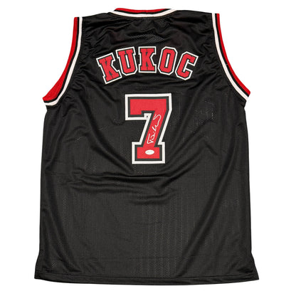 Toni Kukoc Signed Chicago Bulls Custom Jersey (JSA Witness COA)