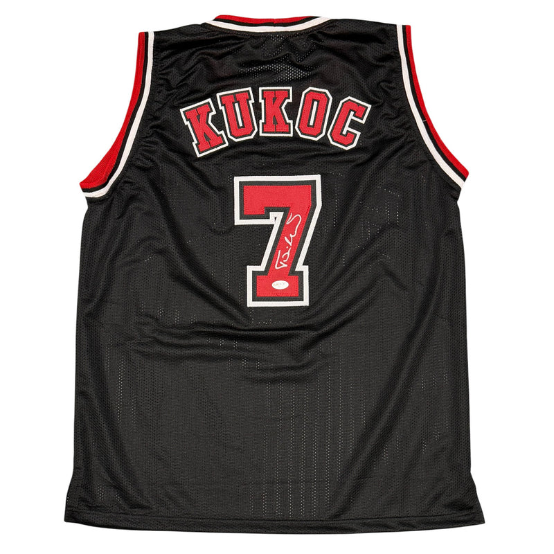 Toni Kukoc Signed Chicago Bulls Custom Jersey (JSA Witness COA)