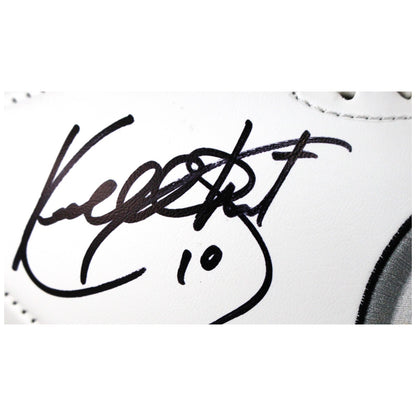 Kordell Stewart Signed Pittsburgh Steelers Logo Football (Slash Inscription)