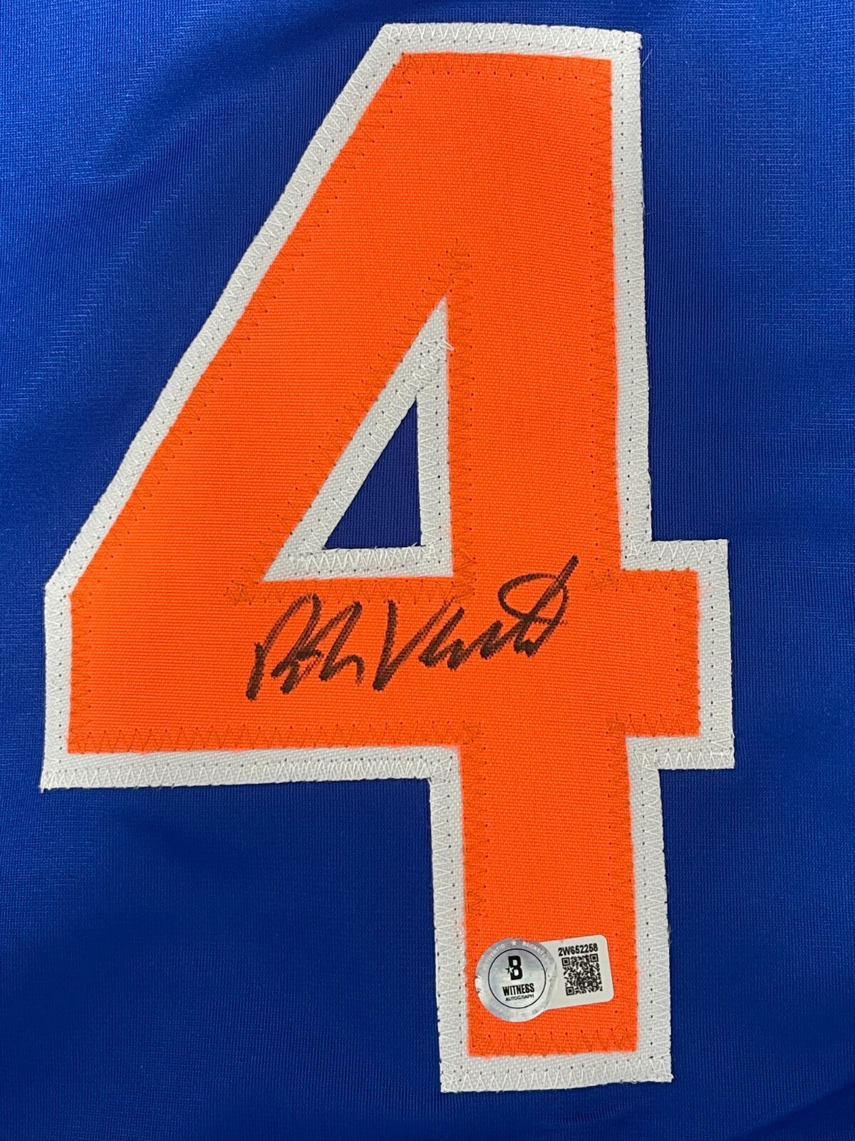 Robin Ventura Signed New York Mets Custom Jersey (Beckett COA)