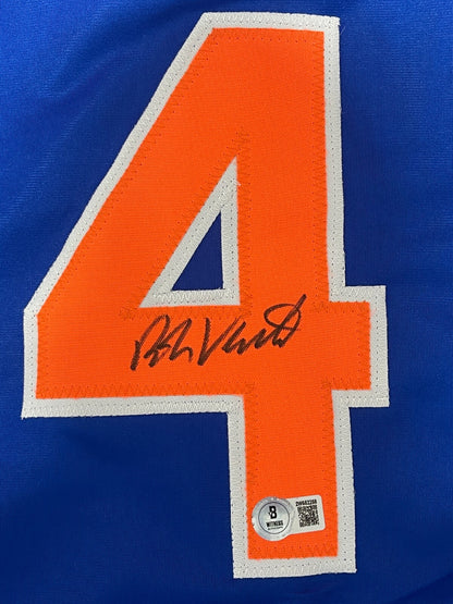 Robin Ventura Signed New York Mets Custom Jersey (Beckett COA)