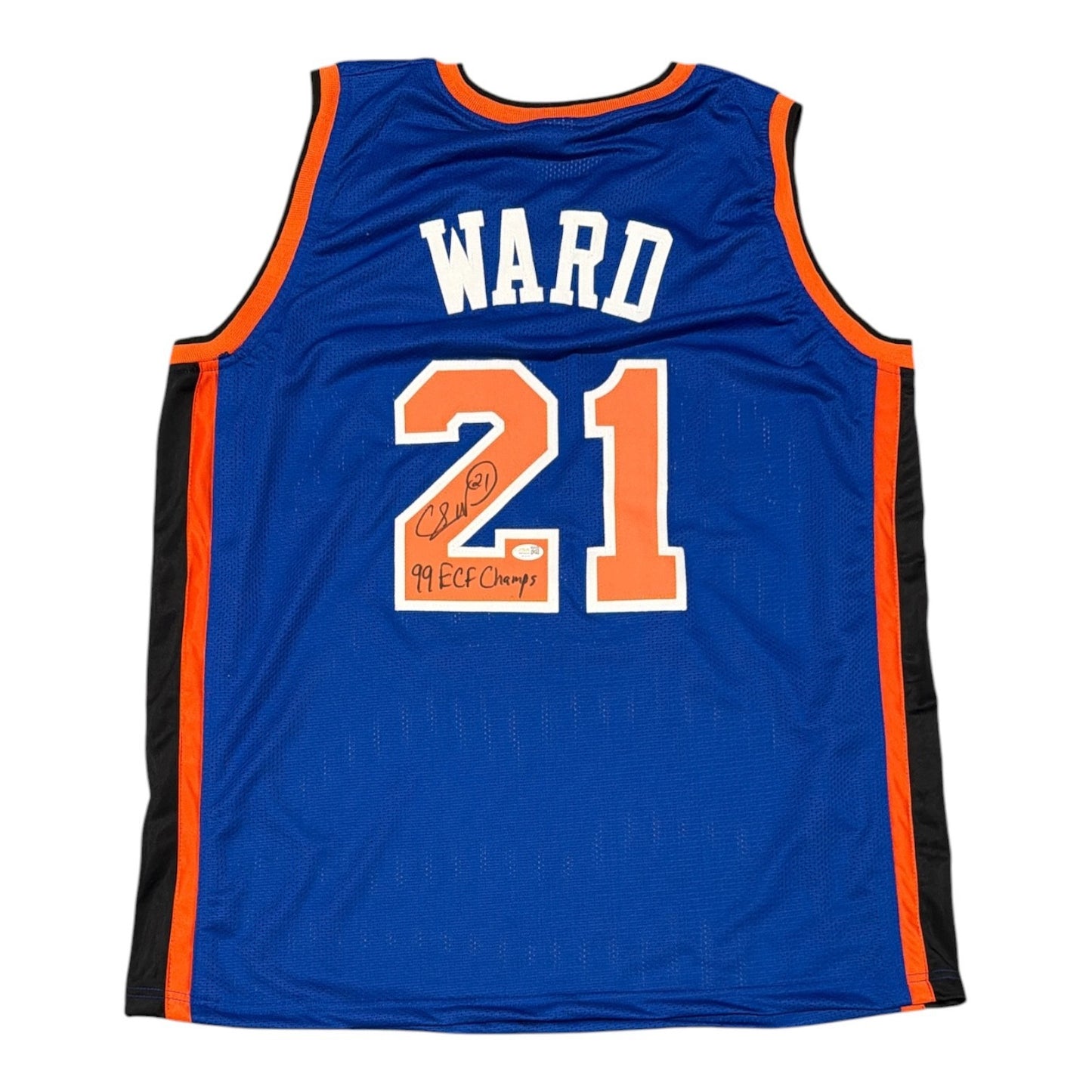 Charlie Ward Autographed New York Knicks Custom Jersey