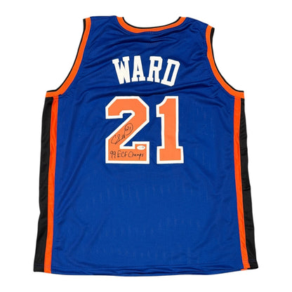 Charlie Ward Autographed New York Knicks Custom Jersey